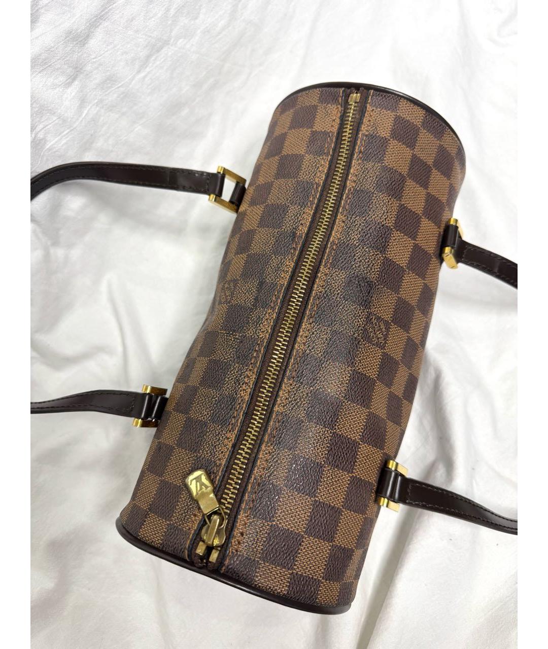 LOUIS VUITTON Коричневая сумка с короткими ручками, фото 3