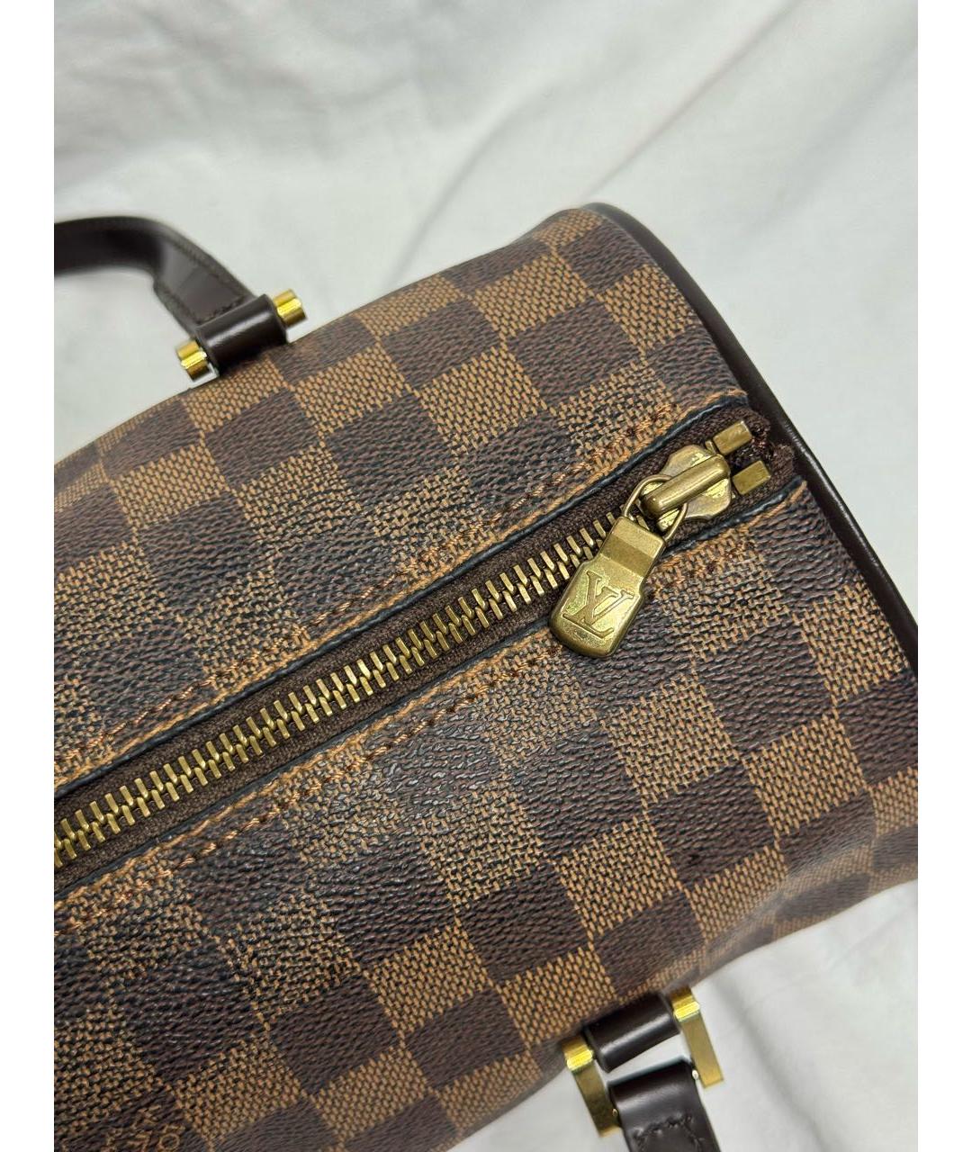 LOUIS VUITTON Коричневая сумка с короткими ручками, фото 7