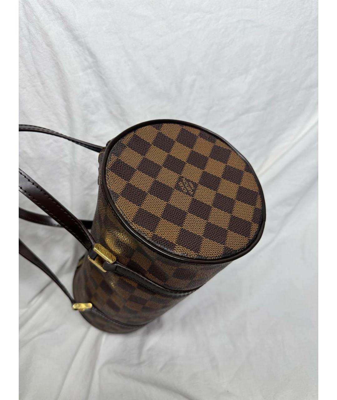 LOUIS VUITTON Коричневая сумка с короткими ручками, фото 6