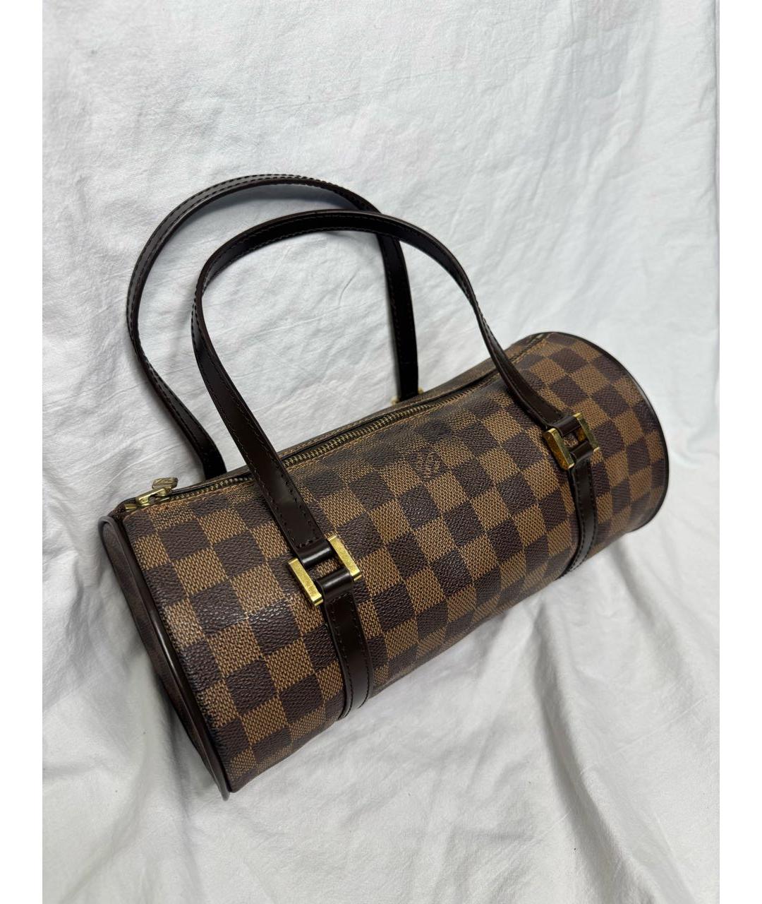 LOUIS VUITTON Коричневая сумка с короткими ручками, фото 2