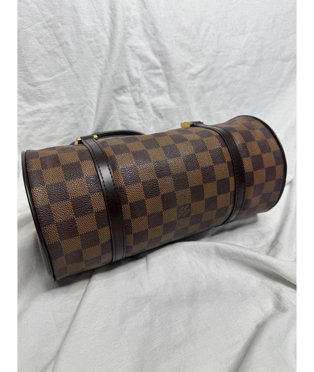 LOUIS VUITTON Коричневая сумка с короткими ручками, фото 5