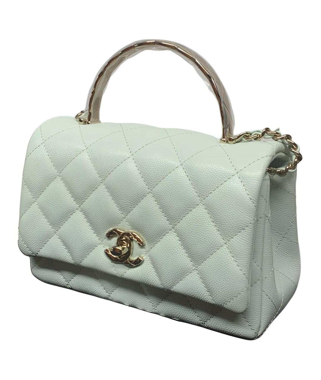 CHANEL Зеленая кожаная сумка через плечо, фото 2