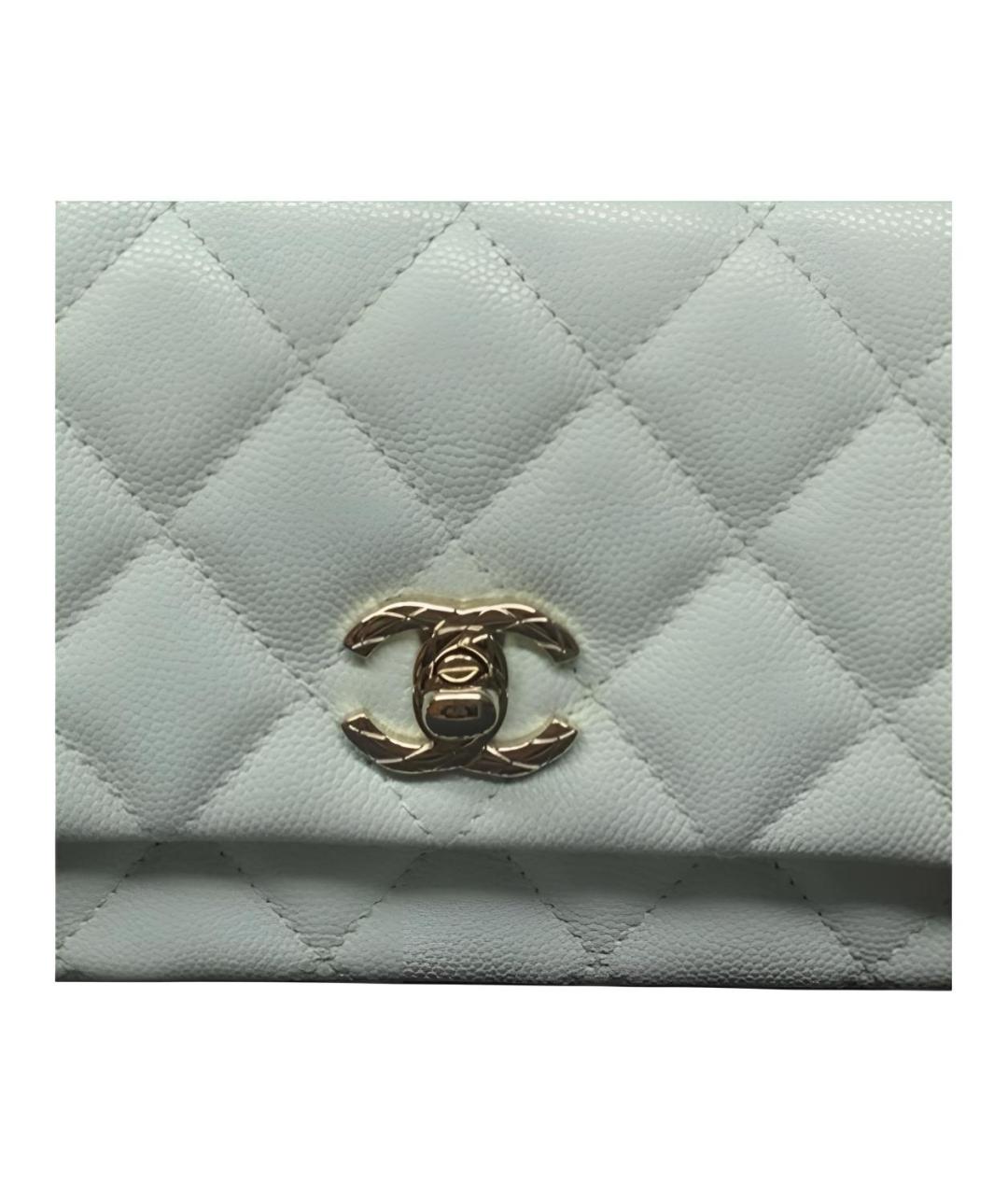 CHANEL Зеленая кожаная сумка через плечо, фото 5