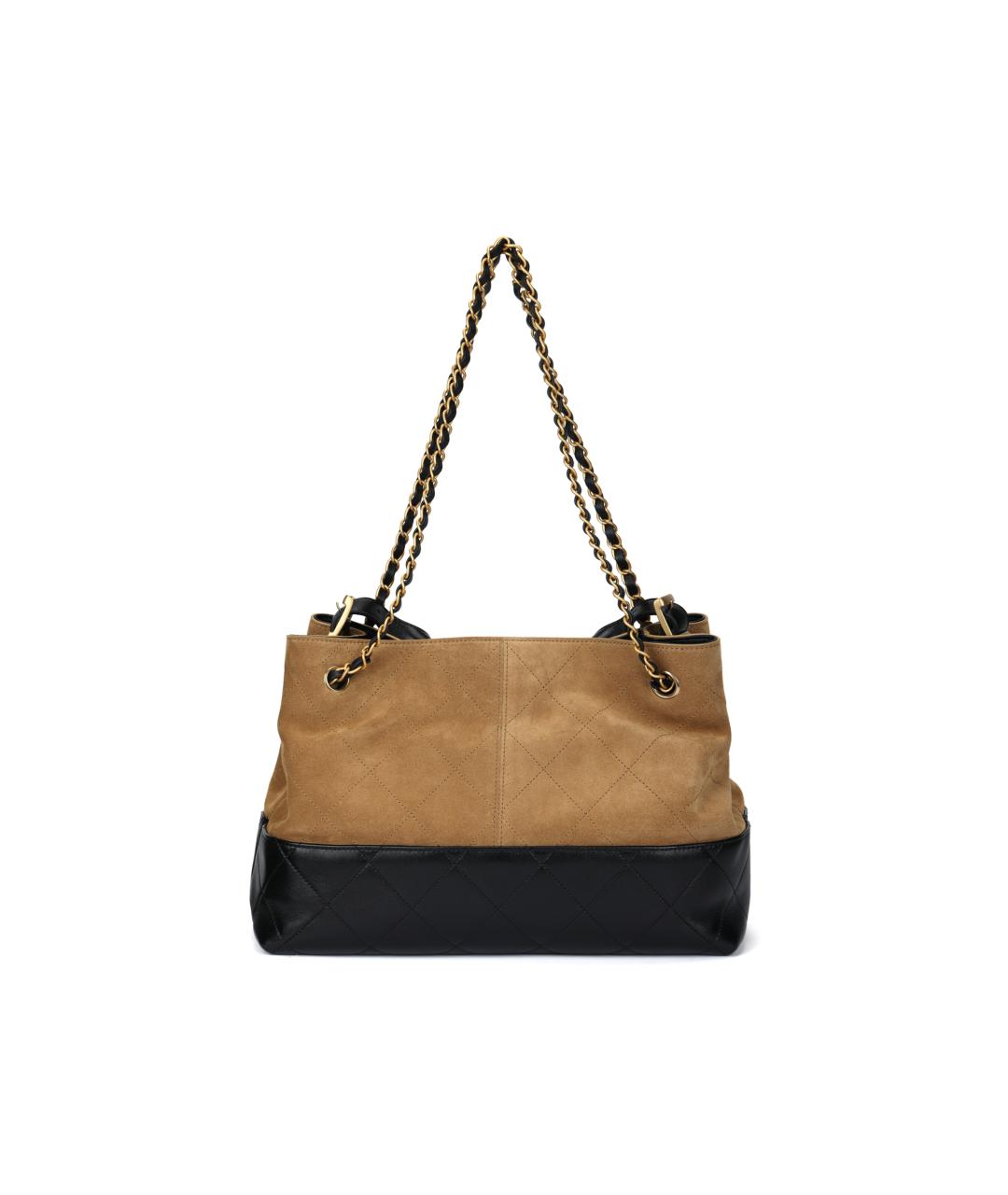 CHANEL Коричневая замшевая сумка через плечо, фото 3