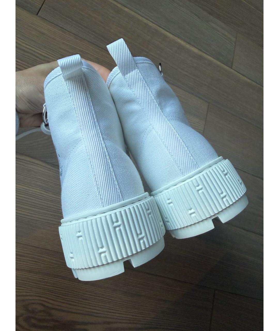 HERMES Белые ботинки, фото 4