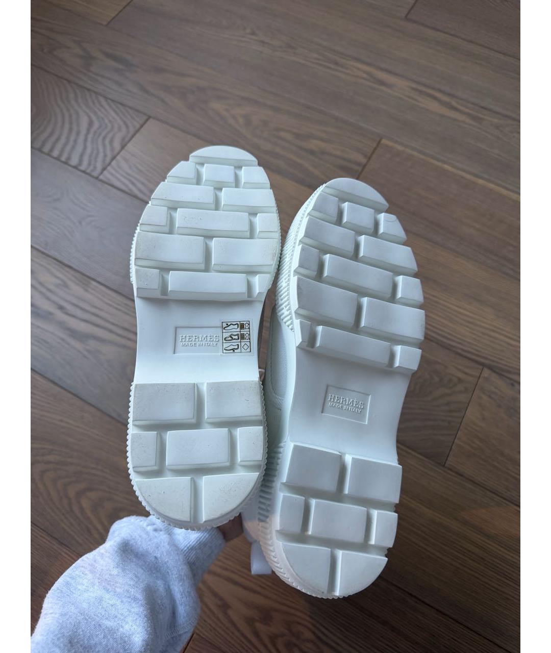 HERMES Белые ботинки, фото 3