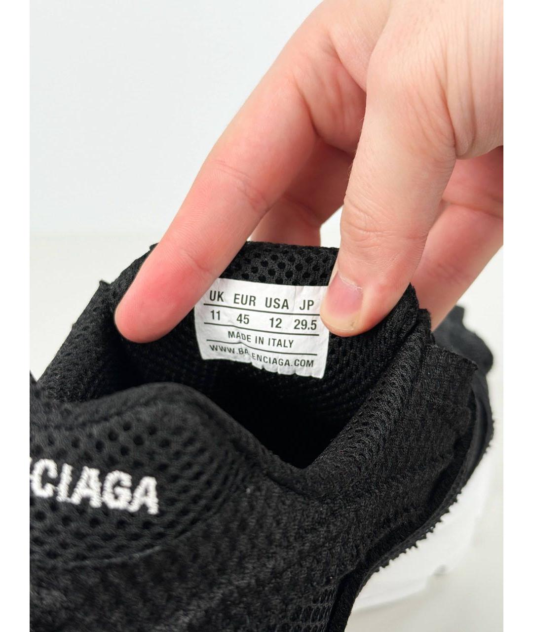 BALENCIAGA Черные низкие кроссовки / кеды, фото 7