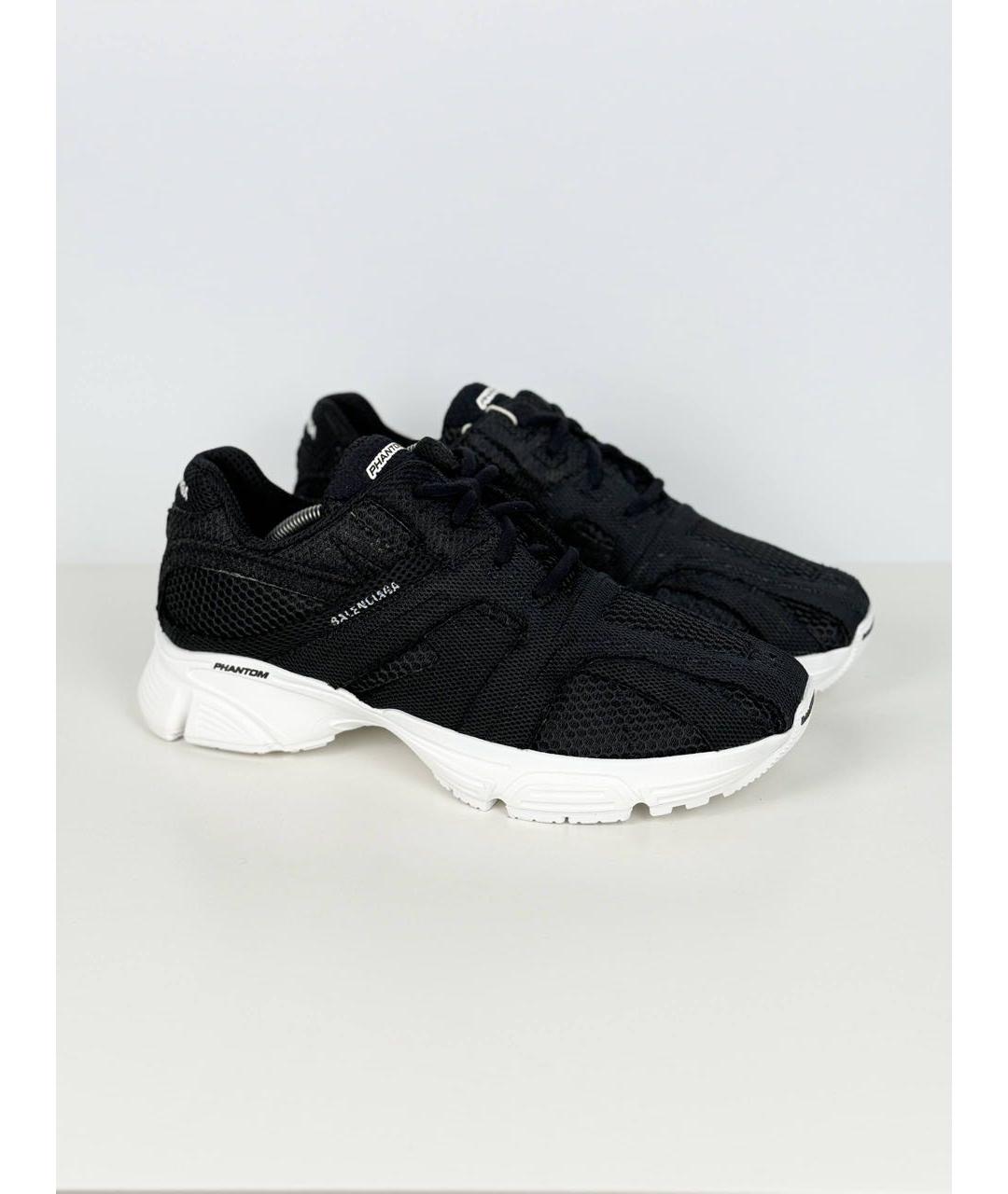 BALENCIAGA Черные низкие кроссовки / кеды, фото 3