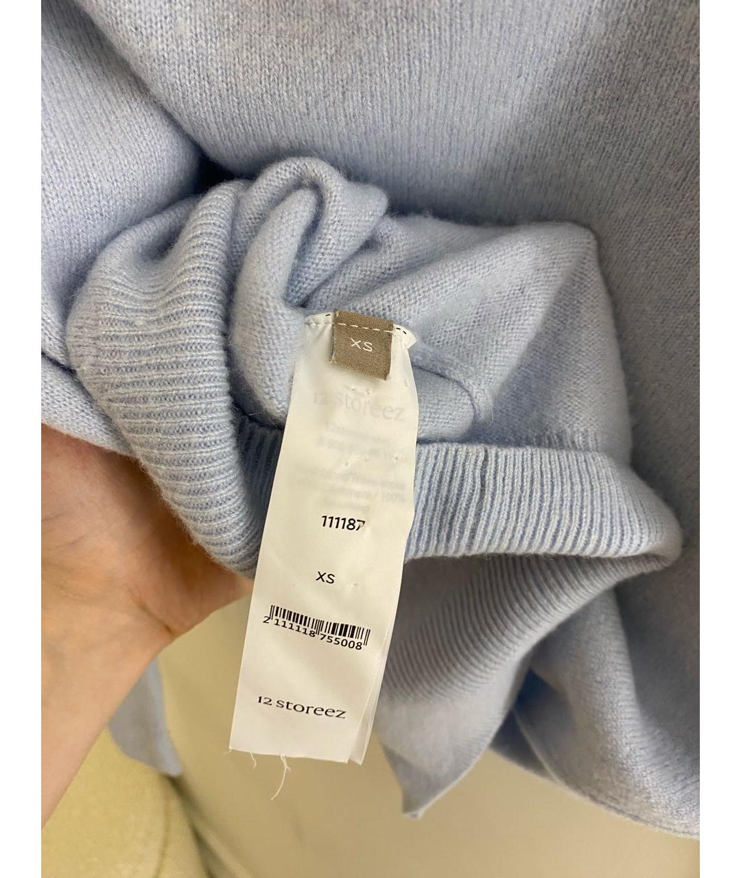 12 STOREEZ Голубой кашемировый джемпер / свитер, фото 6