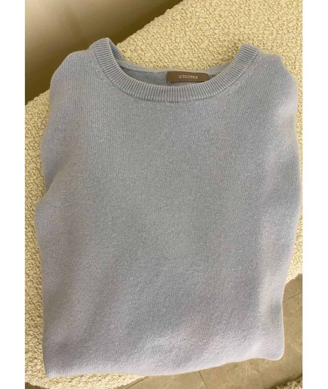 12 STOREEZ Голубой кашемировый джемпер / свитер, фото 8