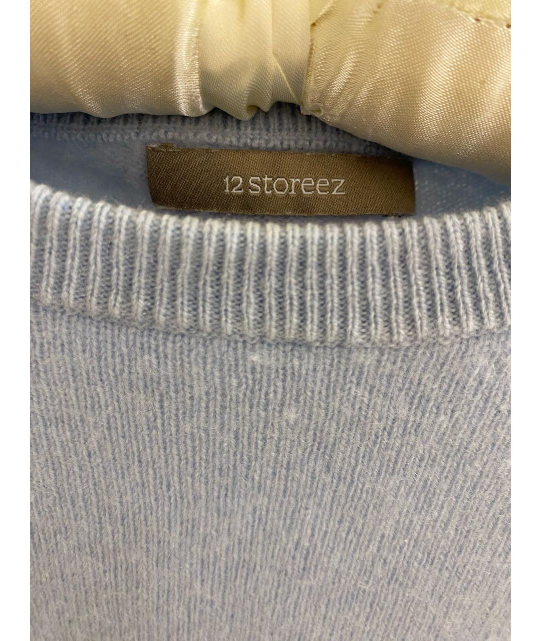 12 STOREEZ Голубой кашемировый джемпер / свитер, фото 3