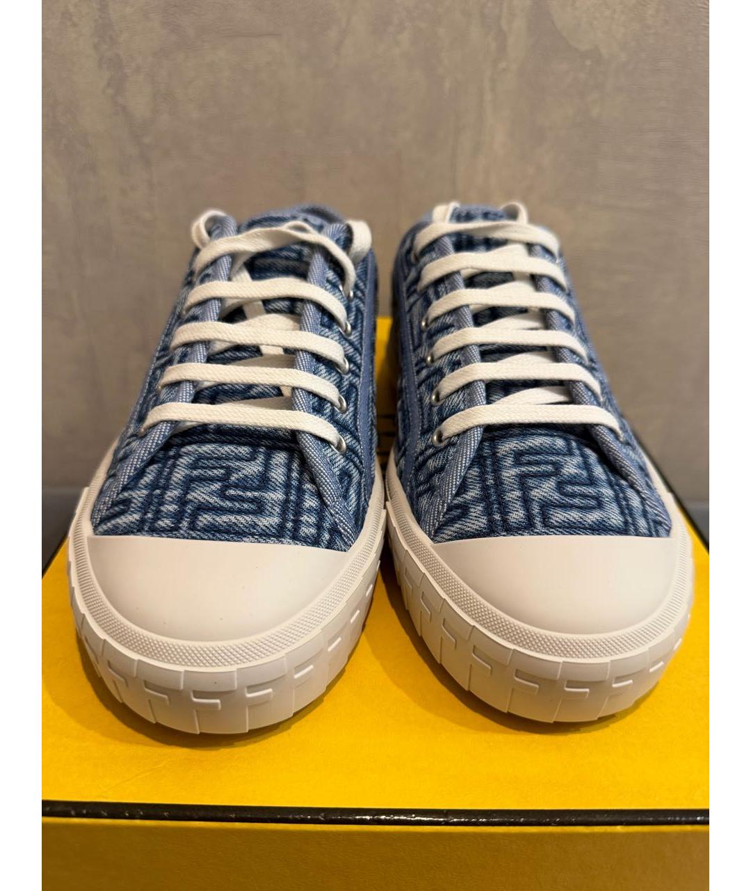 FENDI Мульти текстильные кеды, фото 6