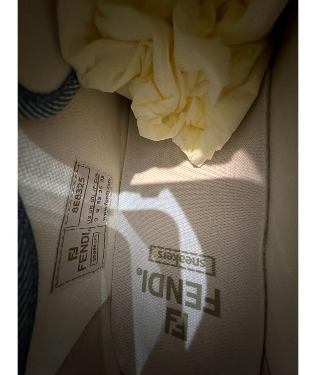 FENDI Мульти текстильные кеды, фото 2