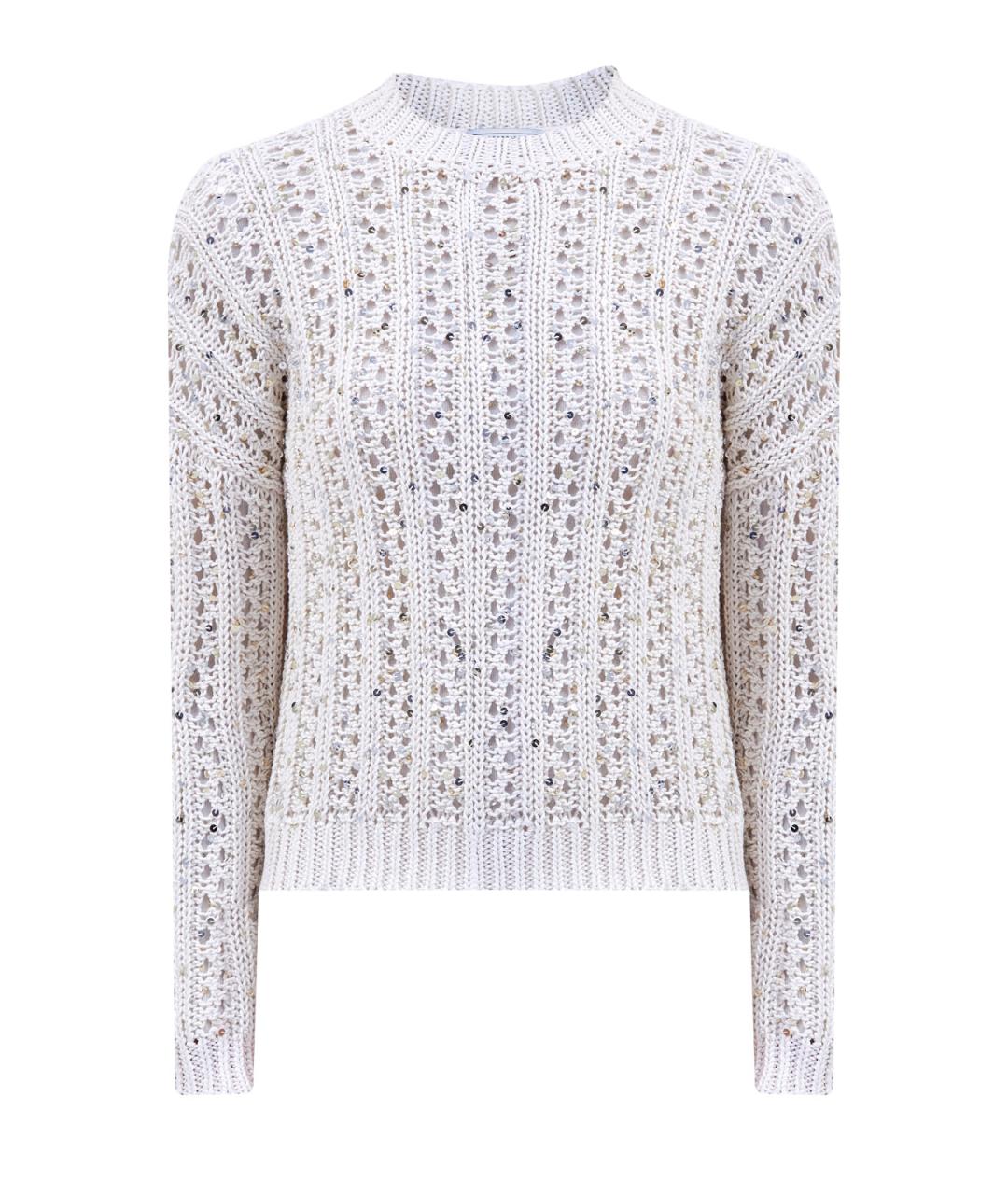 PESERICO Бежевый хлопковый джемпер / свитер, фото 1