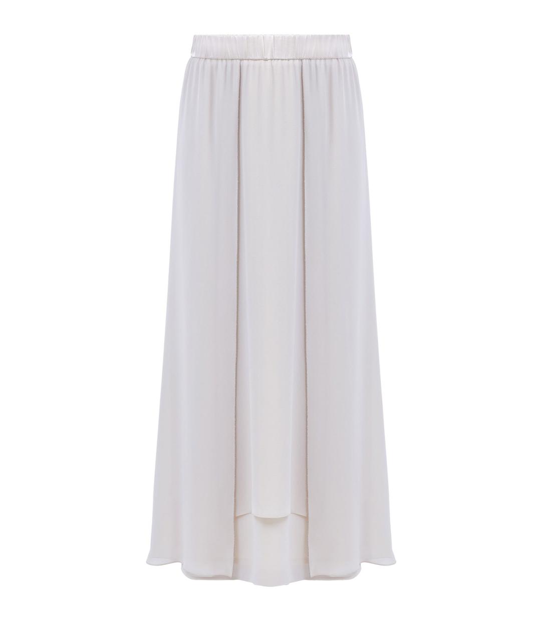 PESERICO Бежевая полиэстеровая юбка макси, фото 1
