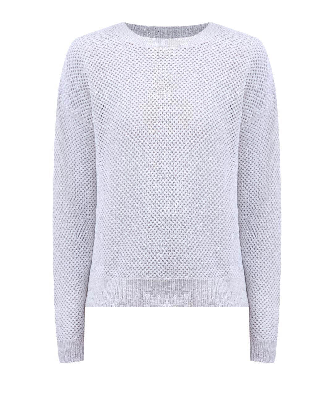 PESERICO Белый хлопковый джемпер / свитер, фото 1