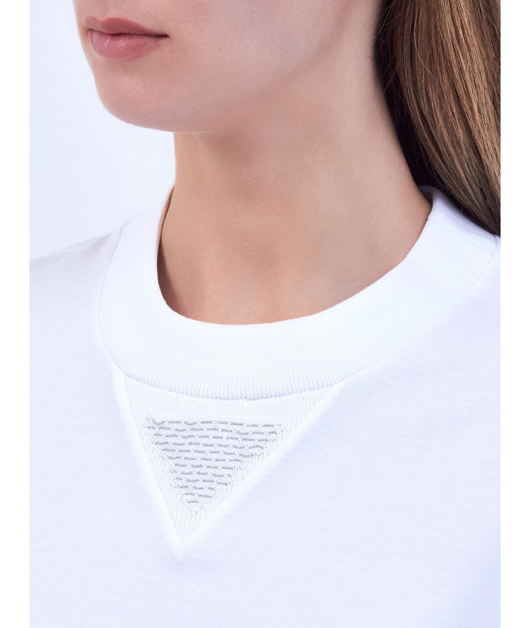 PESERICO Белая хлопковая футболка, фото 5