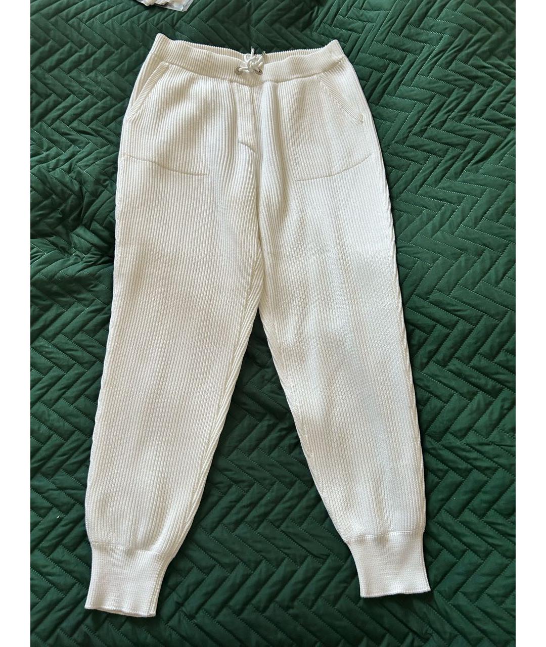 BRUNELLO CUCINELLI Белый хлопковый костюм с брюками, фото 7