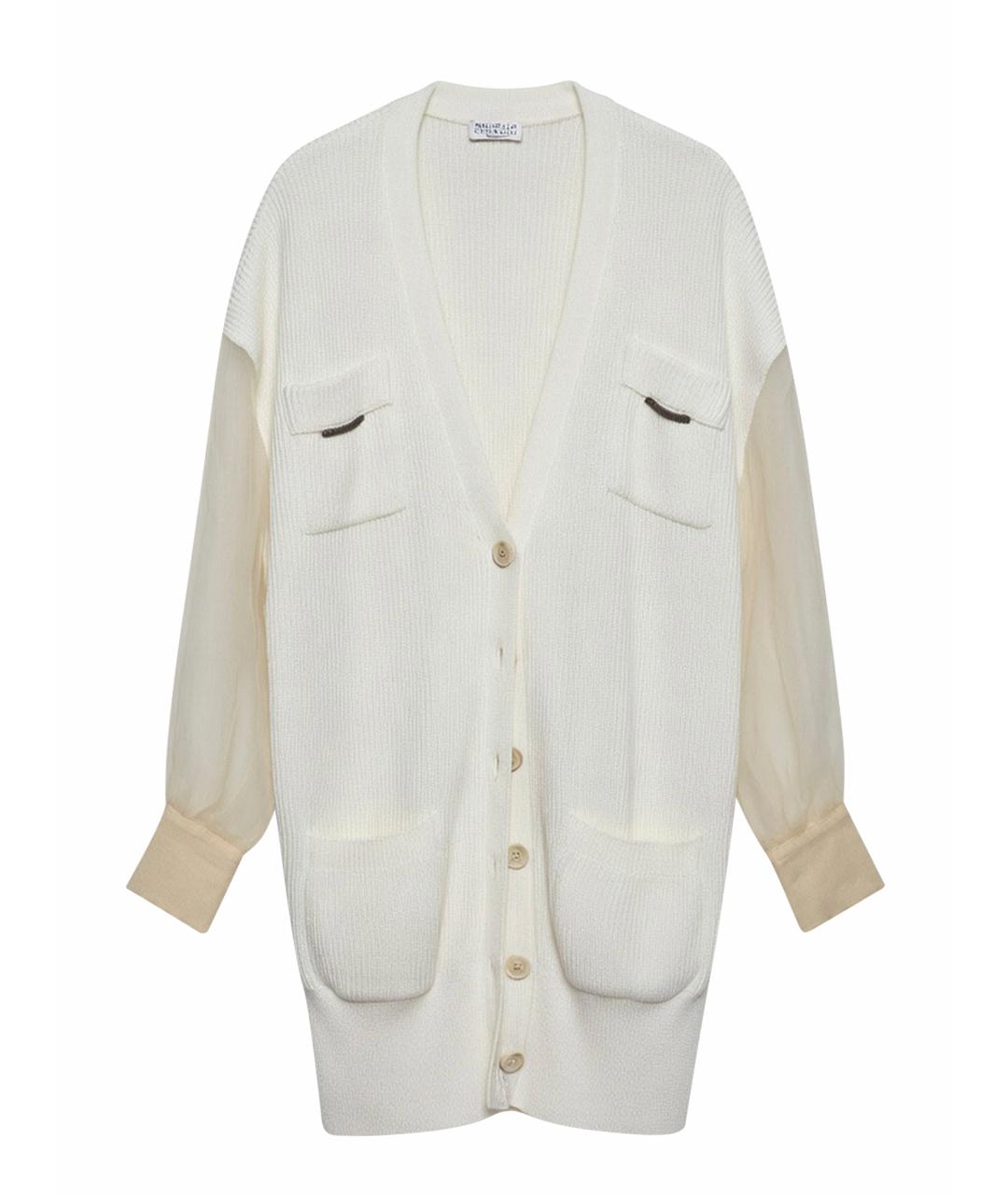 BRUNELLO CUCINELLI Белый хлопковый костюм с брюками, фото 1