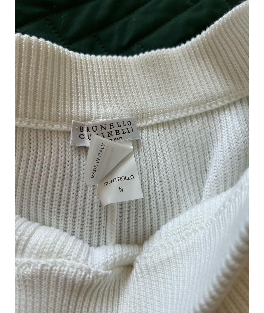 BRUNELLO CUCINELLI Белый хлопковый костюм с брюками, фото 5