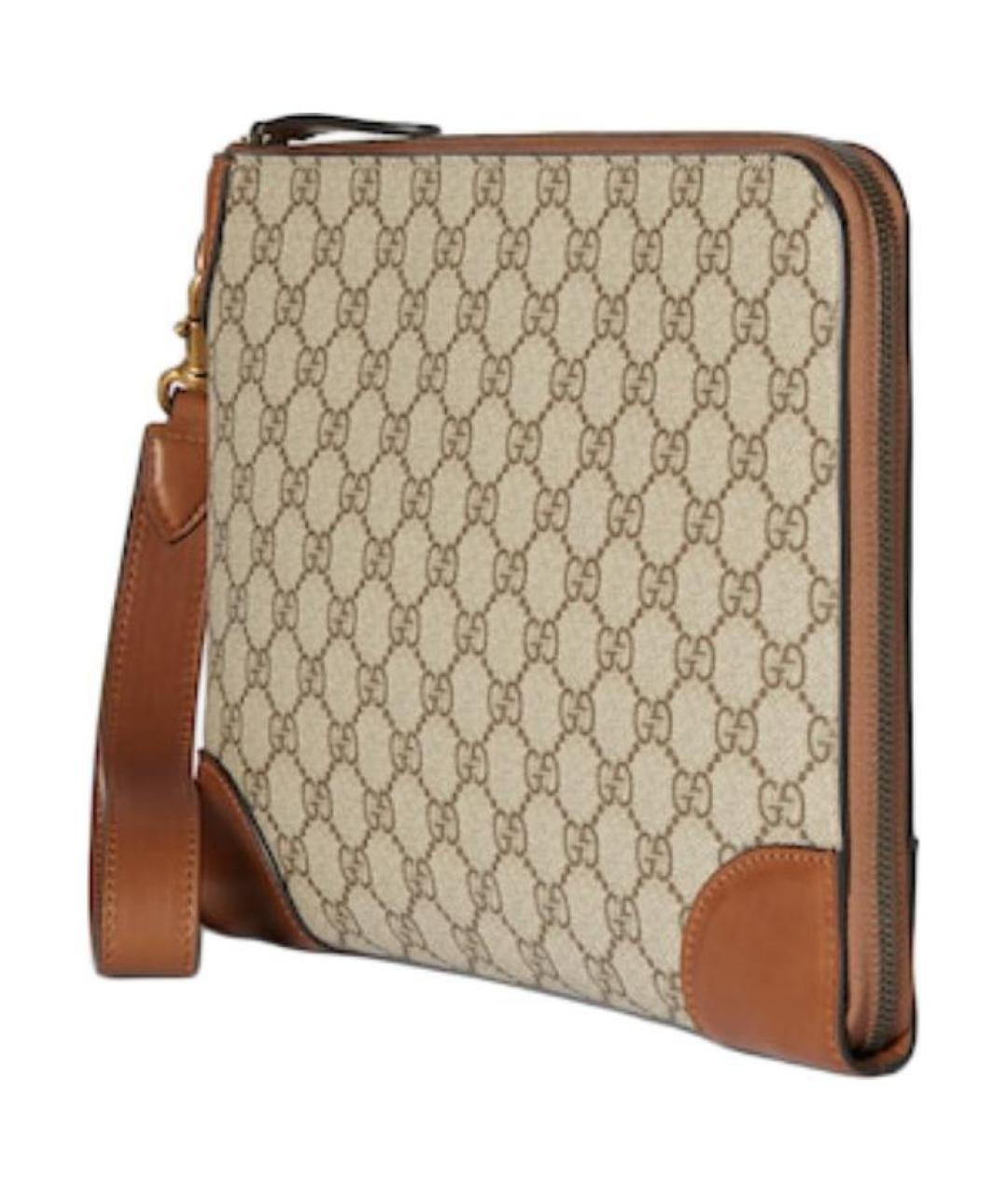 GUCCI Коричневая папка для документов, фото 2