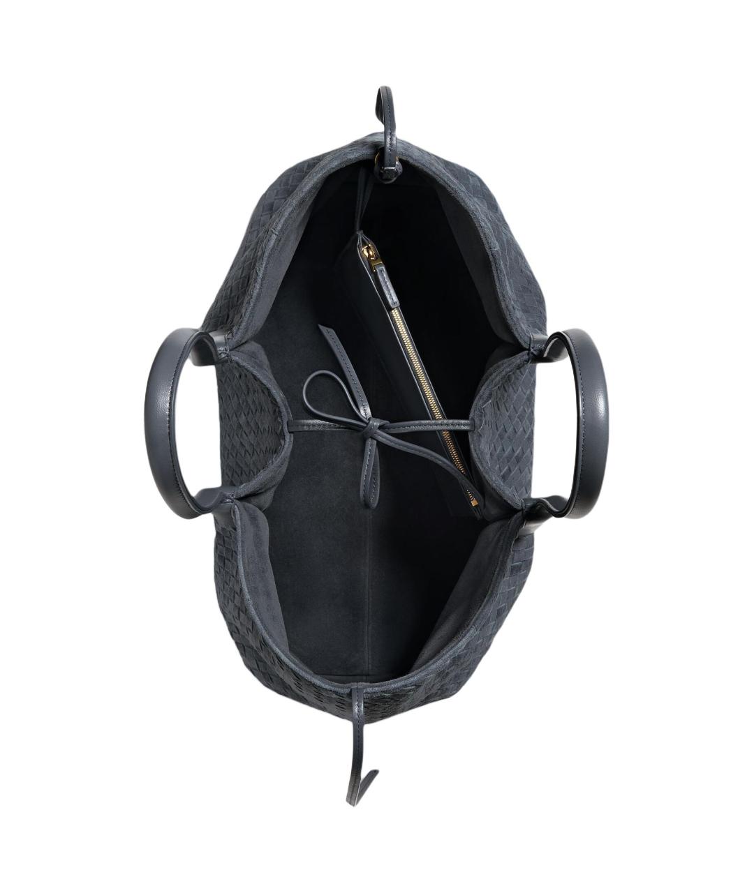 BOTTEGA VENETA Синяя сумка через плечо, фото 4