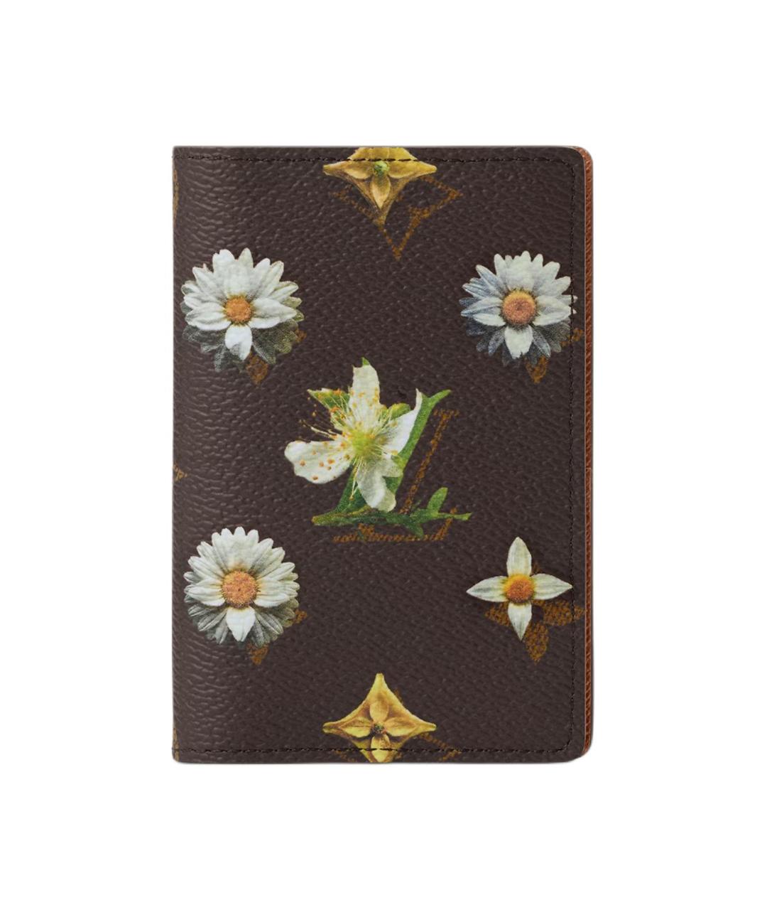 LOUIS VUITTON Черный кожаный кошелек, фото 1