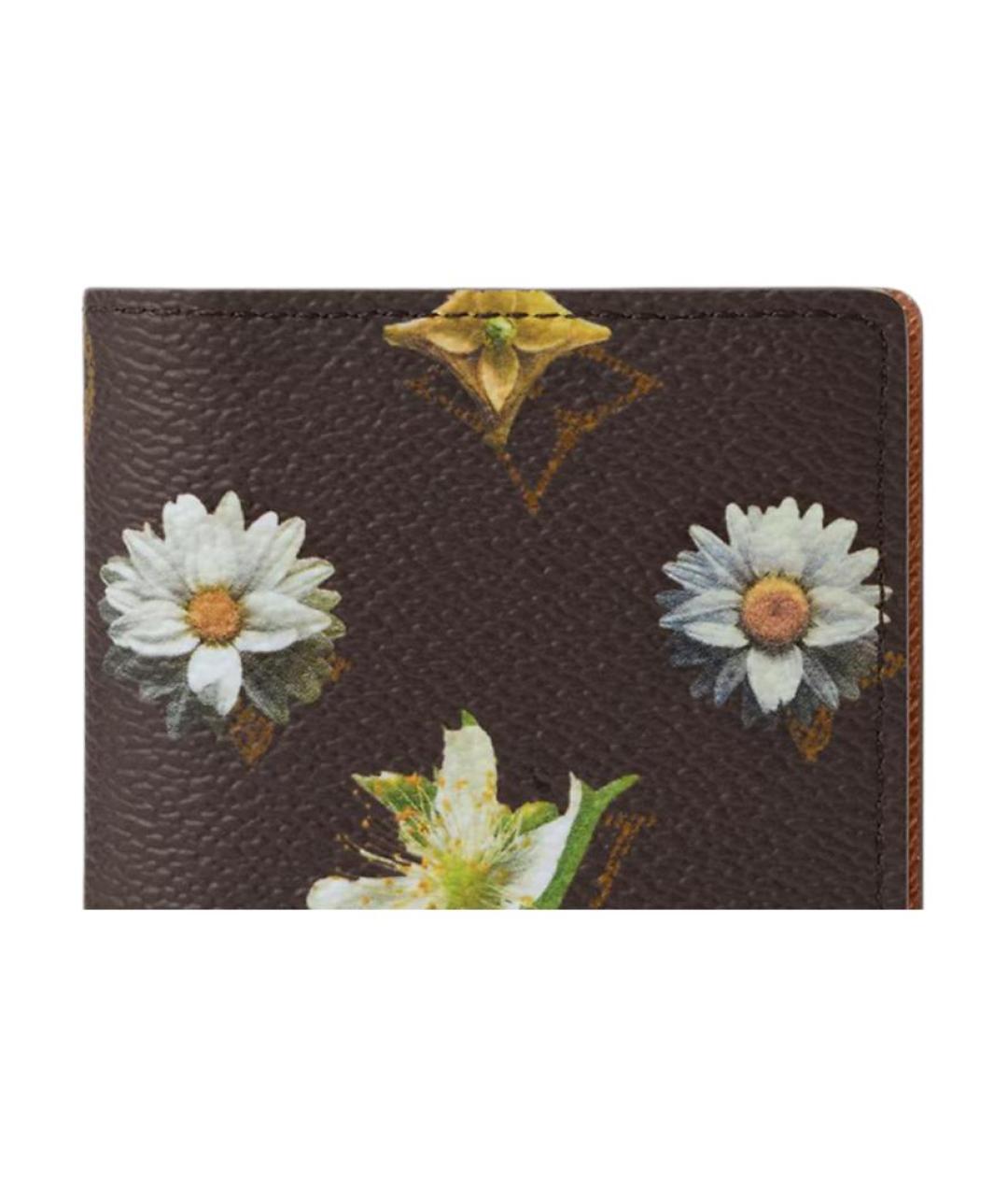 LOUIS VUITTON Черный кожаный кошелек, фото 5