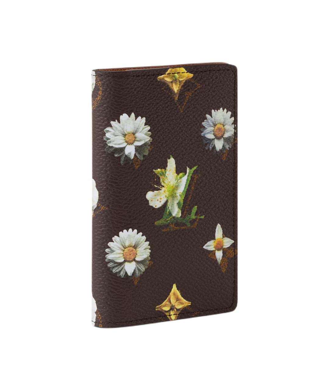 LOUIS VUITTON Черный кожаный кошелек, фото 2