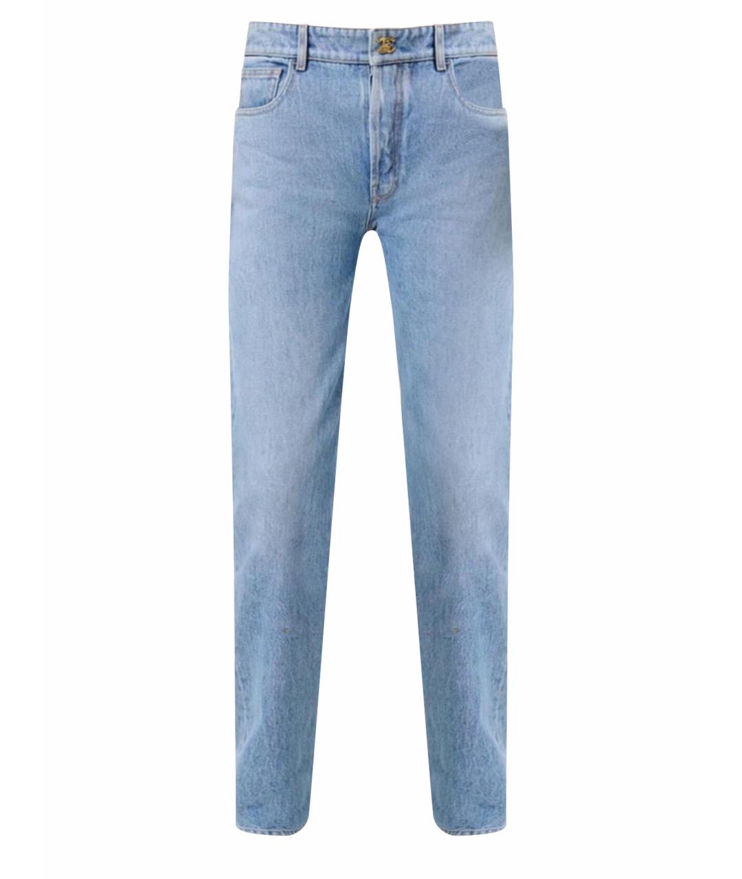 CHANEL Голубые прямые джинсы, фото 1