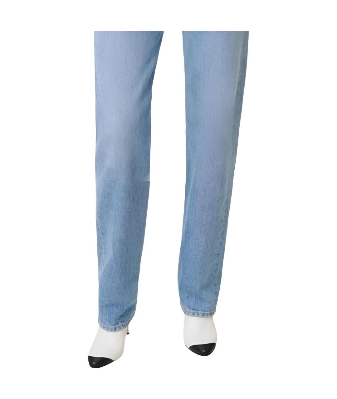 CHANEL Голубые прямые джинсы, фото 5