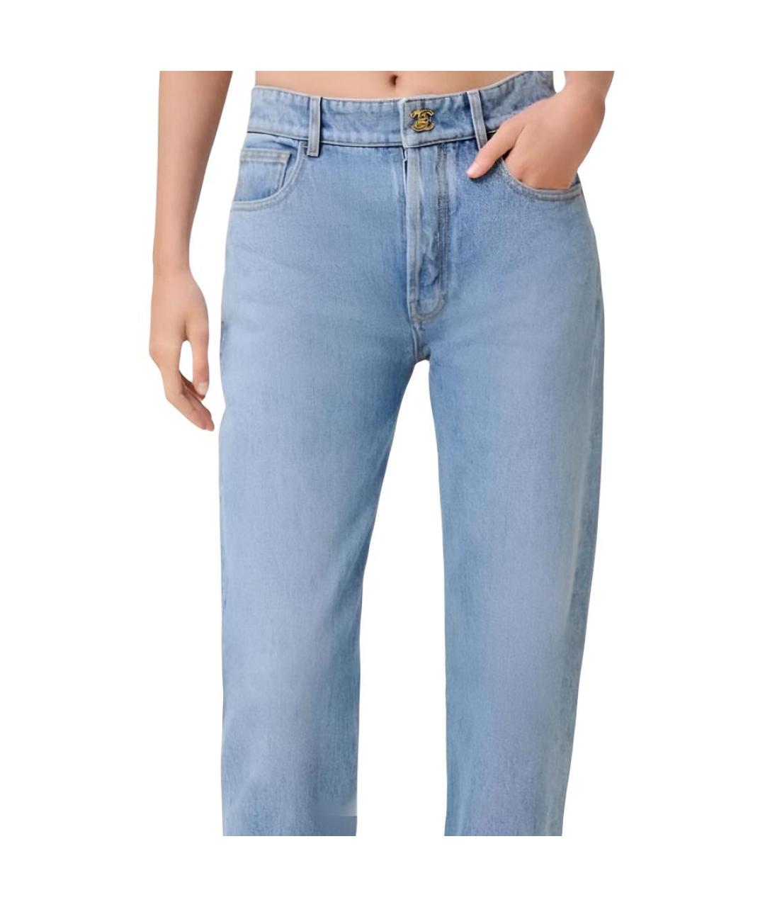 CHANEL Голубые прямые джинсы, фото 4