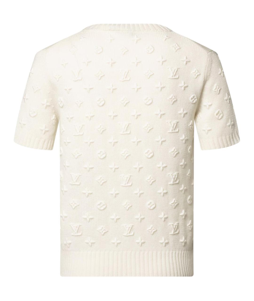 LOUIS VUITTON Белый кашемировый джемпер / свитер, фото 2