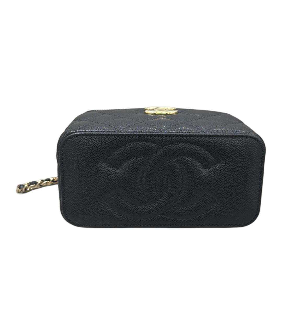 CHANEL Черная кожаная косметичка, фото 2