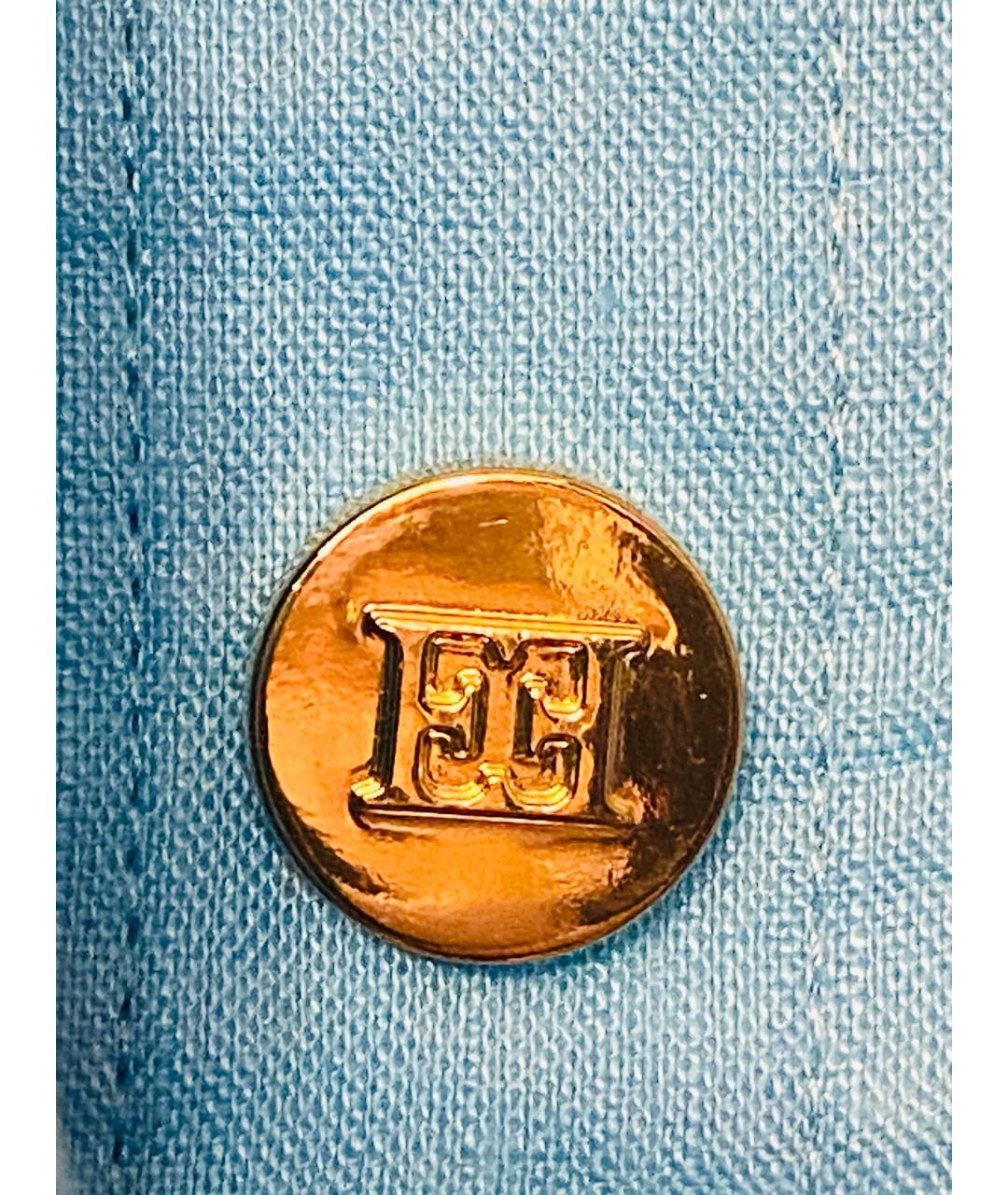 ESCADA Голубые льняные шорты, фото 4