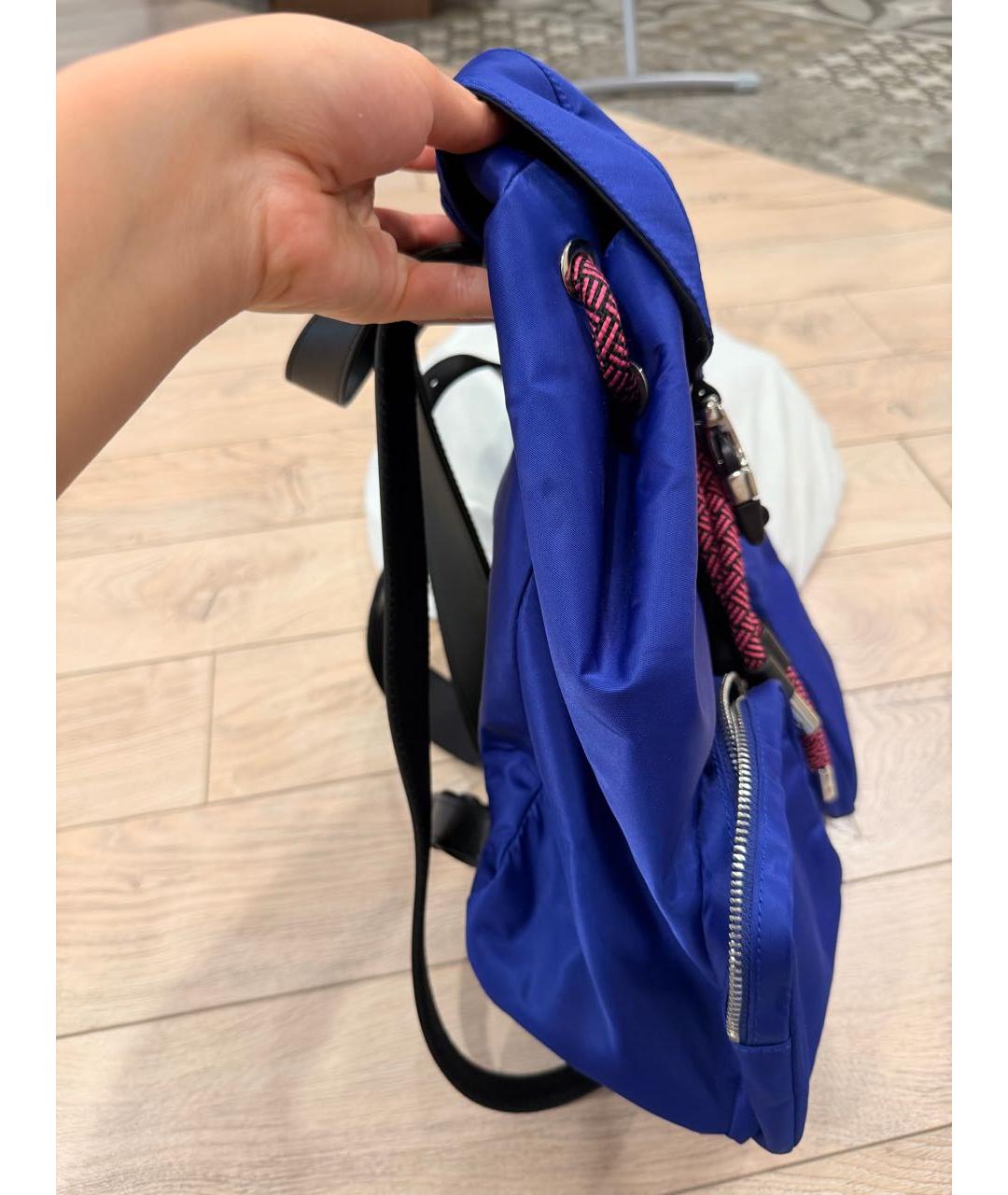 FURLA Синий тканевый рюкзак, фото 2