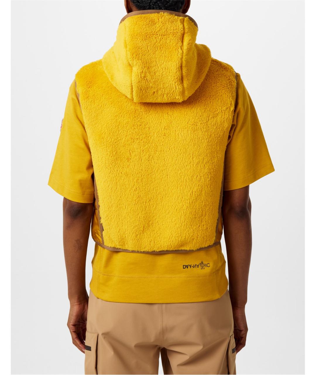 MONCLER Желтый жилет, фото 4