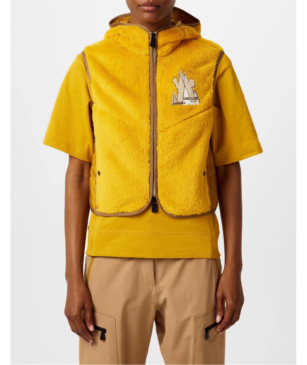 MONCLER Желтый жилет, фото 3