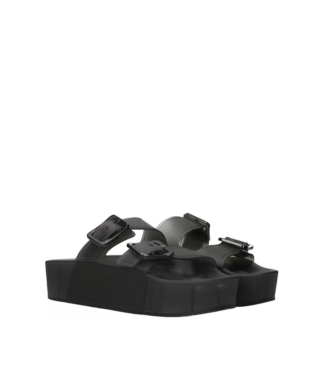 BALENCIAGA Черные шлепанцы, фото 2