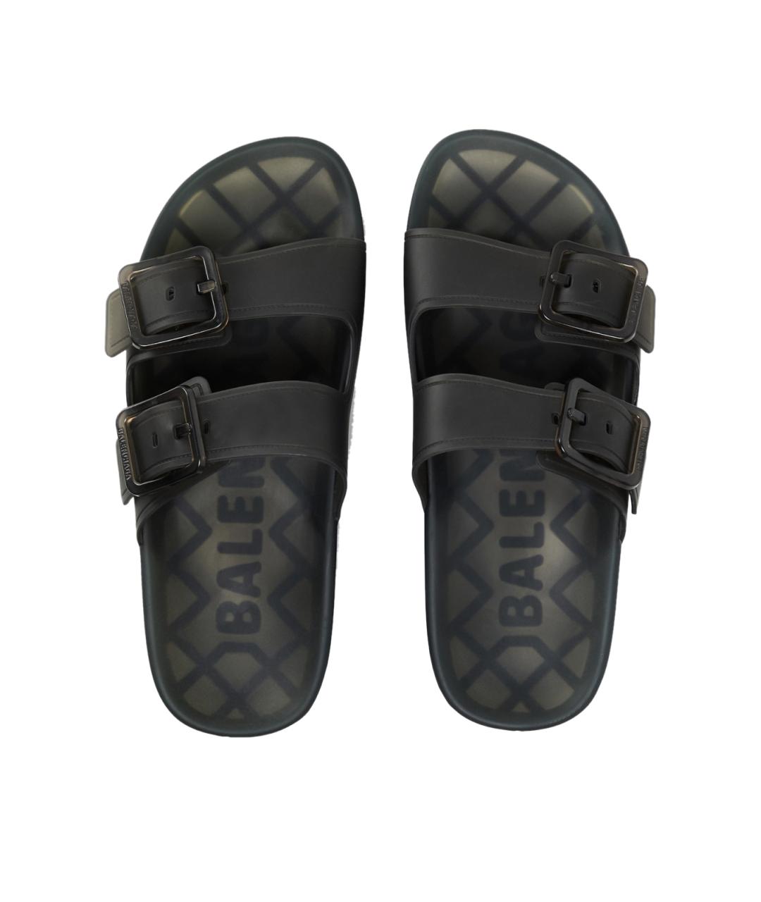 BALENCIAGA Черные шлепанцы, фото 4