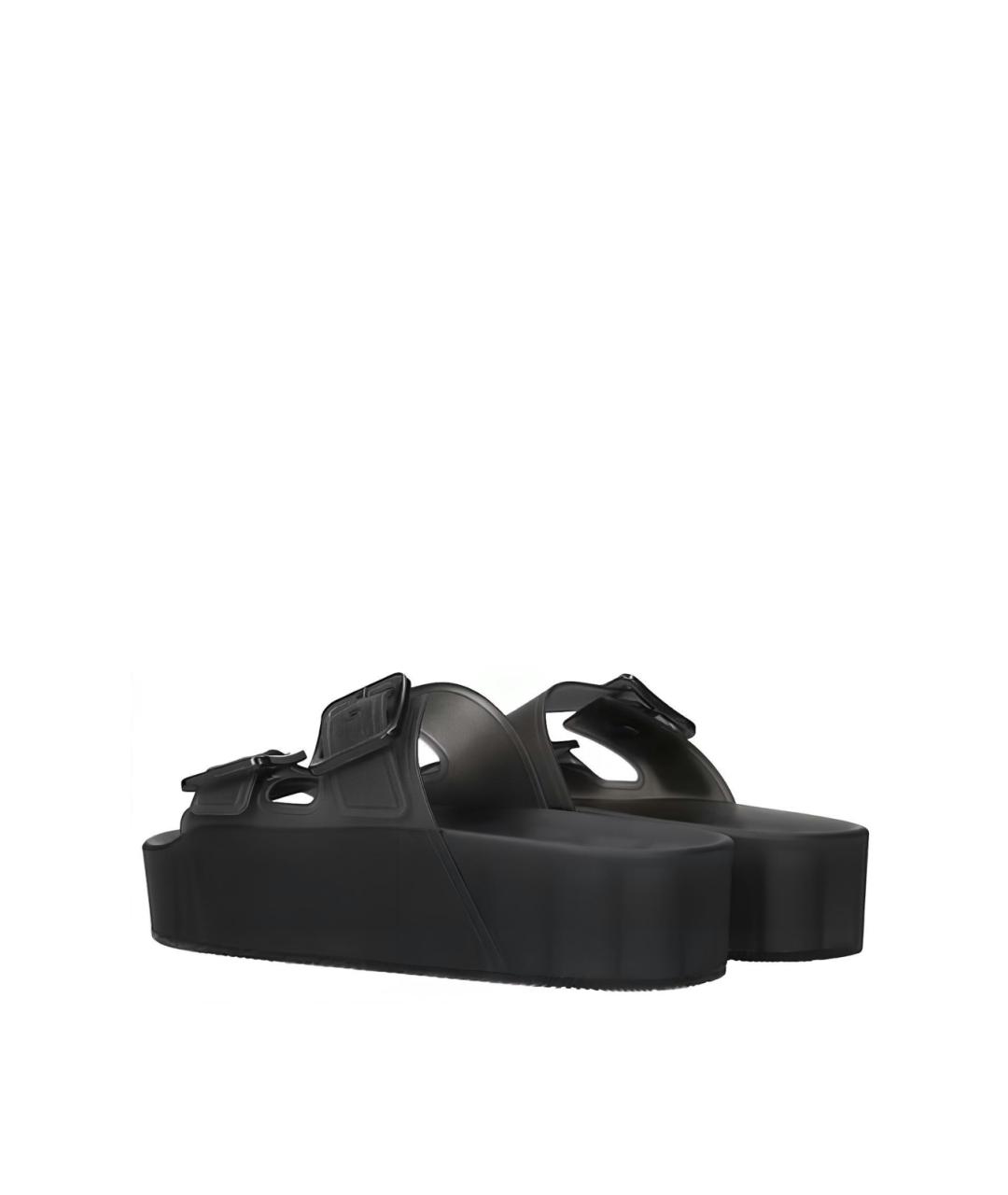 BALENCIAGA Черные шлепанцы, фото 3