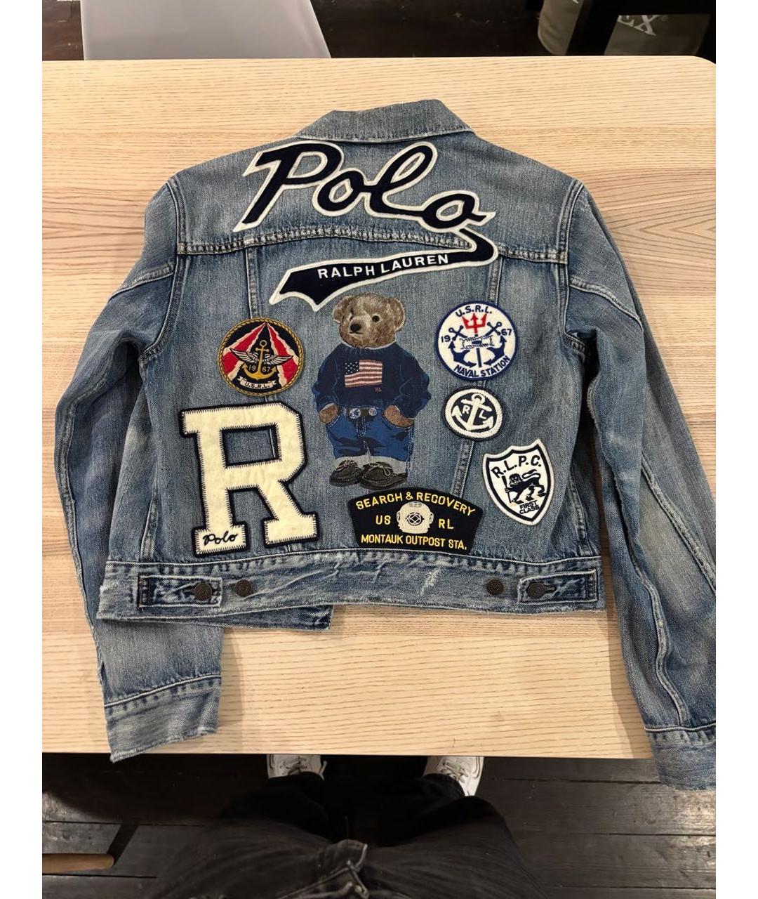 POLO RALPH LAUREN Голубая деним куртка, фото 2