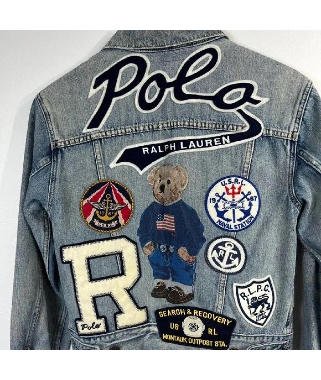 POLO RALPH LAUREN Голубая деним куртка, фото 3