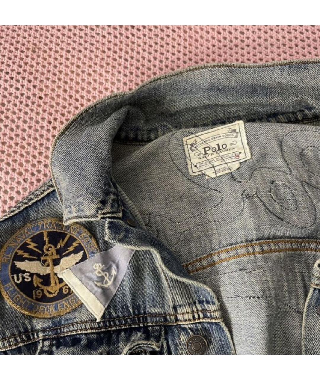 POLO RALPH LAUREN Голубая деним куртка, фото 7