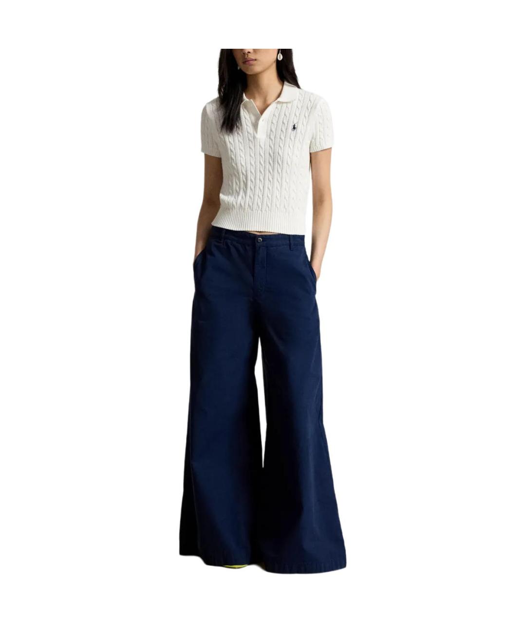 POLO RALPH LAUREN Белый хлопковый джемпер / свитер, фото 4