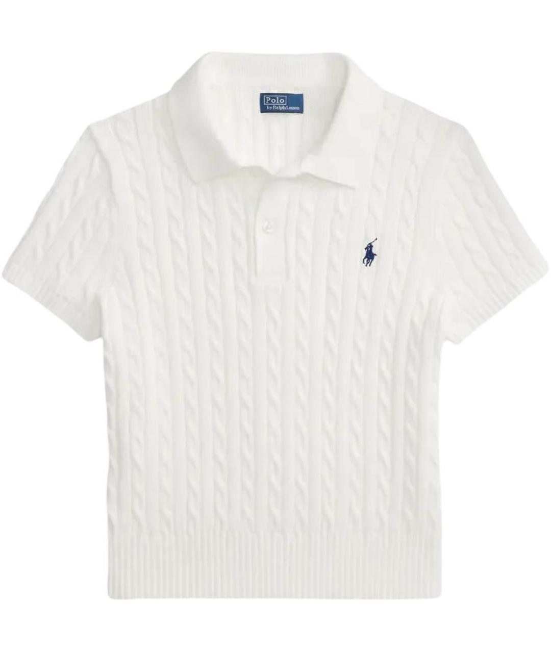 POLO RALPH LAUREN Белый хлопковый джемпер / свитер, фото 1