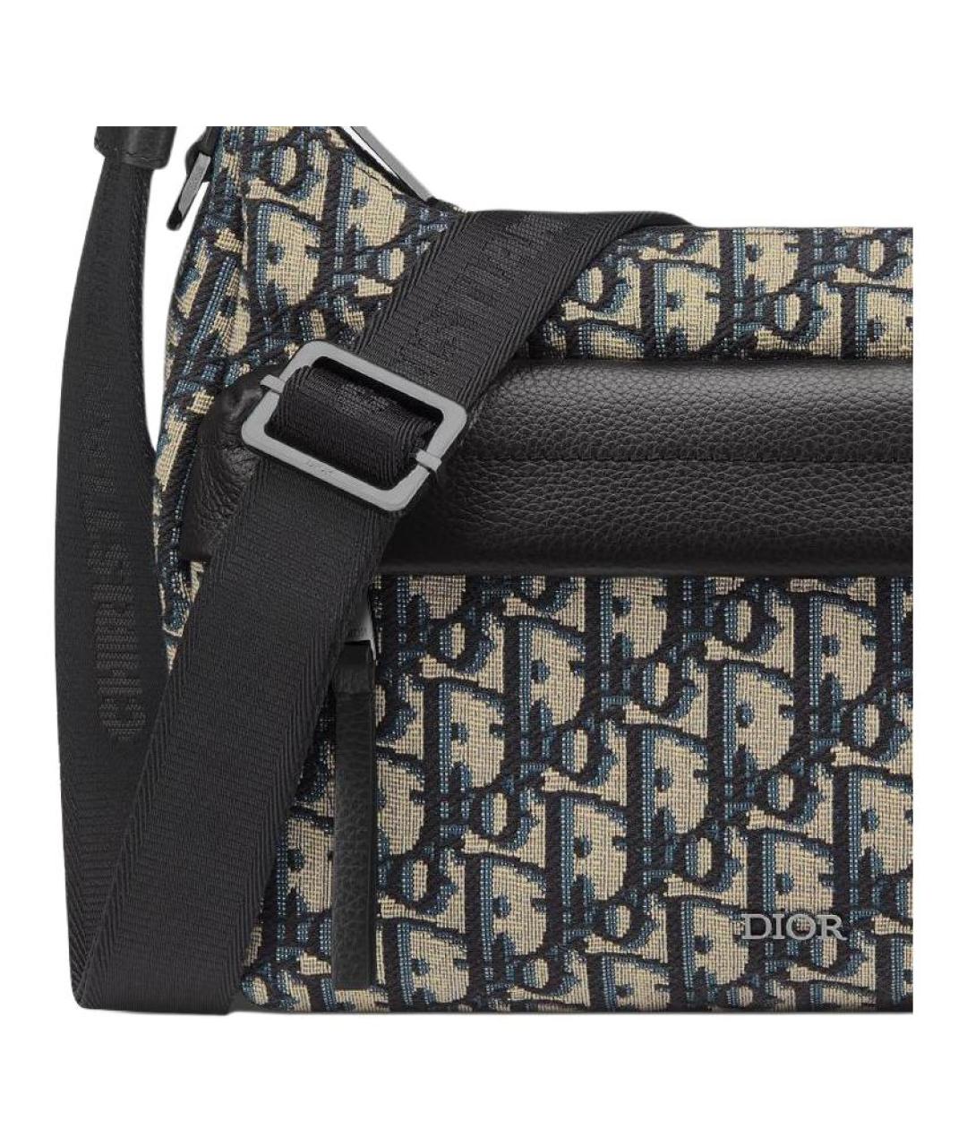 CHRISTIAN DIOR Темно-синяя сумка на плечо, фото 4