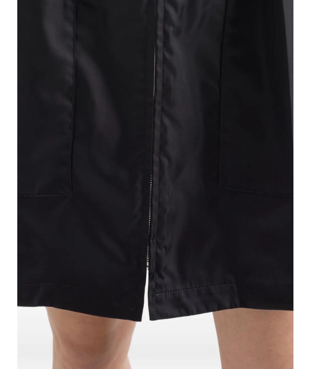 PRADA Черное полиамидовое повседневное платье, фото 5