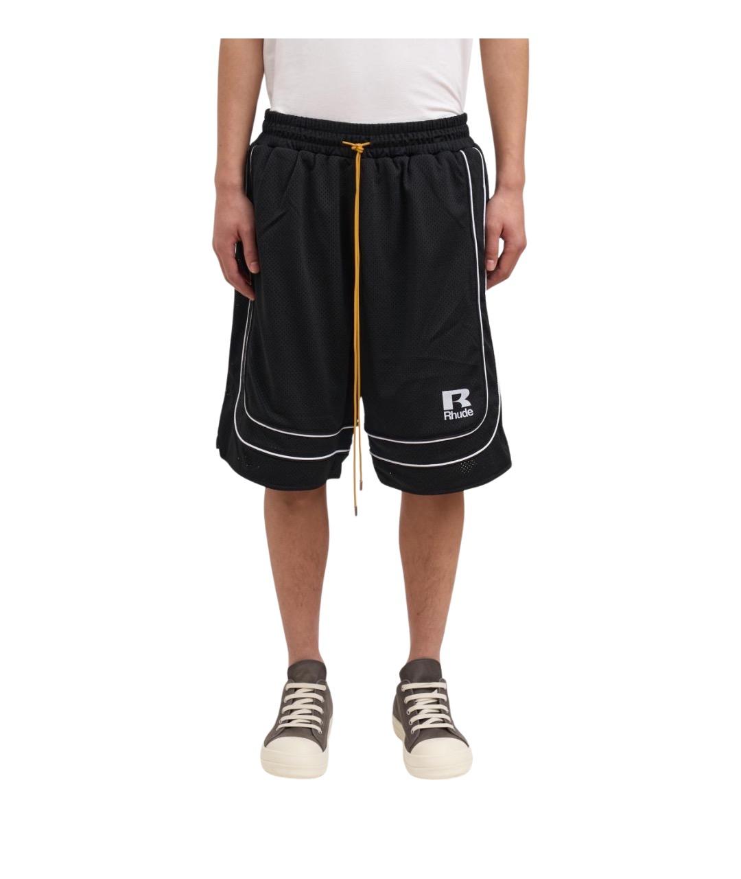 RHUDE Черные шорты, фото 1