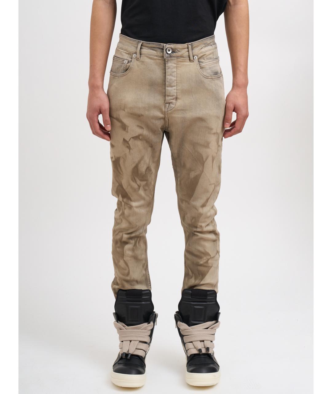 RICK OWENS DRKSHDW Серые хлопковые повседневные брюки, фото 6